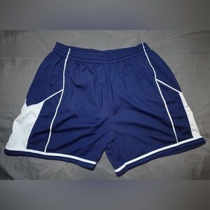 Diadora Women's Dark Blue Athletic Shorts with White Accents